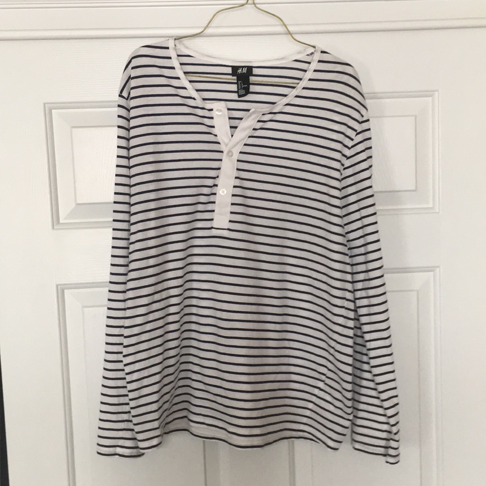 H&M Henley Long Sleeve T-Shirt